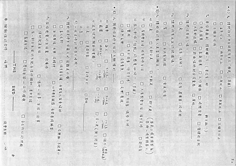 團契生活與信仰問卷
